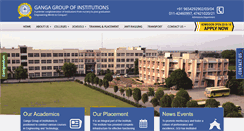 Desktop Screenshot of gangagroupofinstitutions.com